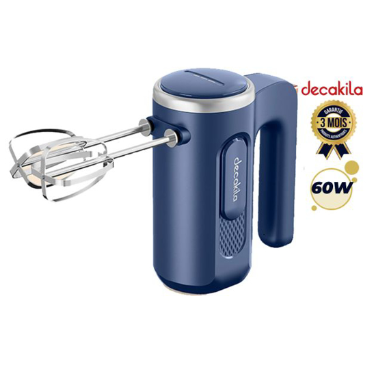 Image sur Batteur electrique Rechargeable Decakila – KMMX021L – 60W, 6 Vitesses, Batterie 1500mAh, Sans Fil – Garantie 3 Mois