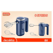 Image sur Batteur electrique Rechargeable Decakila – KMMX021L – 60W, 6 Vitesses, Batterie 1500mAh, Sans Fil – Garantie 3 Mois
