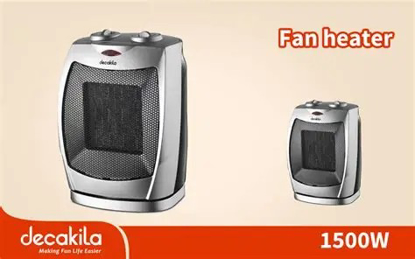 Image de Chauffage Électrique Decakila – KEFH005S – 1 500 W, Céramique, Compact, Protection Surchauffe – Garantie 3 Mois