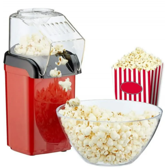 Image sur Machine à Popcorn Decakila KETT009R – 1 200 W, 0,27 L, 95 % éclatement, Tasse doseuse – Garantie 3 Mois
