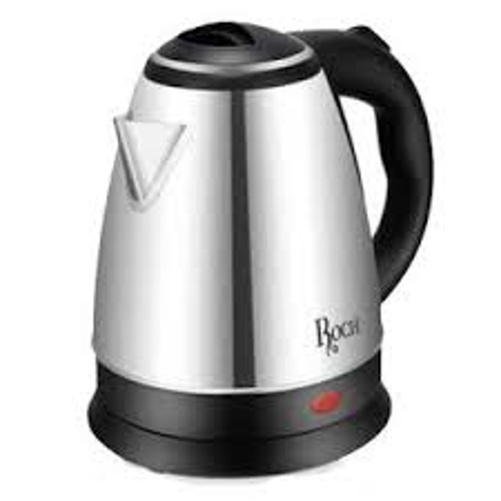 Image sur Bouilloire électrique ROCH REK‑820‑D – 2 L – Inox – 2 200 W – Arrêt automatique – Garantie 6 mois