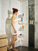 Image sur Étagère de douche à 4 niveaux réglables