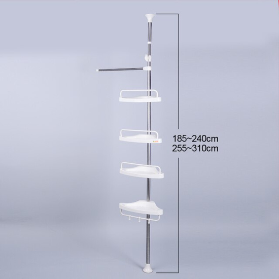Image sur Étagère de douche à 4 niveaux réglables