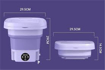 Image sur Mini lave-linge pliable 8 L avec essoreuse – Portable – 8 L – Garantie 3 mois