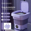 Image sur Mini lave-linge pliable 8 L avec essoreuse – Portable – 8 L – Garantie 3 mois