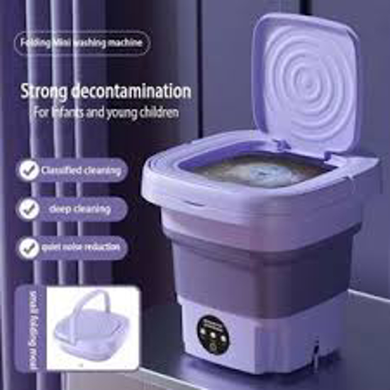 Image sur Mini lave-linge pliable 8 L avec essoreuse – Portable – 8 L – Garantie 3 mois