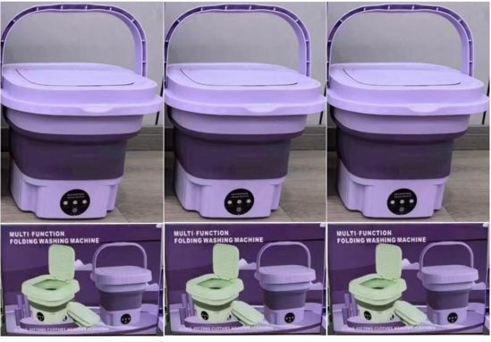 Image sur Mini lave-linge pliable 8 L avec essoreuse – Portable – 8 L – Garantie 3 mois
