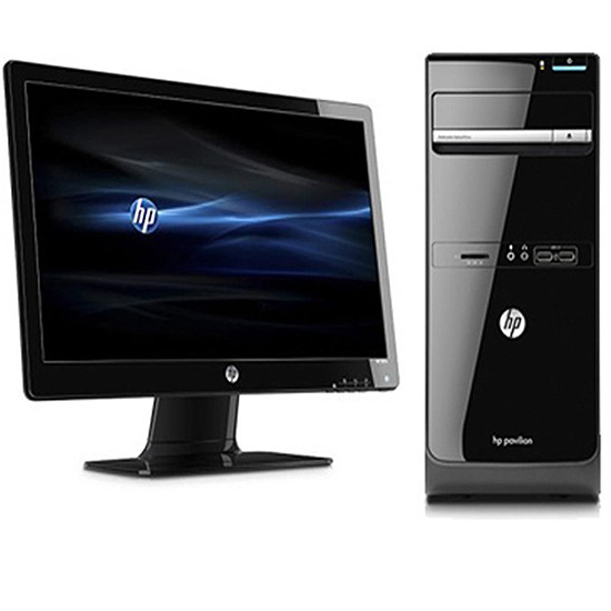 Image sur Desktop Complet HP Pro 3500 MT i3-3470 Micro Tour reconditionné 4Go Ram 256Go SSD Moniteur 19 pouces