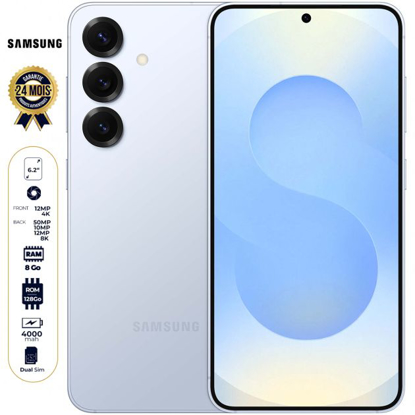 Image de Samsung Galaxy S25 5G - 128 Go - 12Go RAM - 6.2" - 50 MP + 10 MP + 12MP/12MP - 4000mAh - Garantie 24 Mois