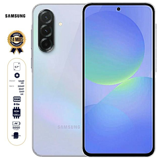 Image sur Samsung Galaxy A36 5G - 128 Go - 8Go RAM - 6.7" - Dual Nano SIM - 50MP+8MP+5MP 4k/12MP - 5000mAh - Garantie 24 Mois