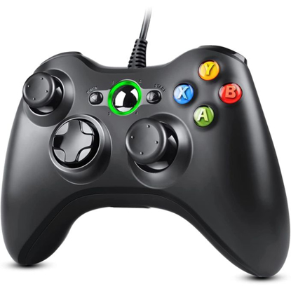 Image de Manette Filaire Xbox 360 Avec Double Vibration Pour PC Xbox 360