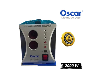 Agrandir l'image de Régulateur de tension OSCAR AVR-2000 VA - Garantie 6 Mois Image de Régulateur de tension OSCAR AVR-2000 VA - Garantie 6 Mois