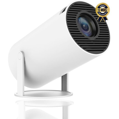 Agrandir l'image de Mini projecteur intelligent 4K - 5G WIFI - Son 360° - Compatible Android/iOS/Windows/TV Stick/HDMI/USB/Audio 3.5 - 6 Mois Image de Mini projecteur intelligent 4K - 5G WIFI - Son 360° - Compatible Android/iOS/Windows/TV Stick/HDMI/USB/Audio 3.5 - 6 Mois