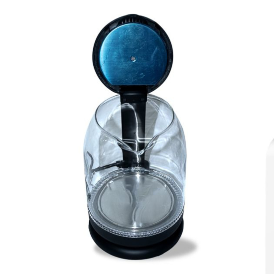 Image sur Bouilloire électrique RAF R.7833 - Verre borosilicaté – 2 L – 2200 W – Base 360° - Garantie 3 mois