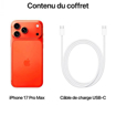 Image sur iPhone 17 Pro Max - 256 Go - 12Go RAM - 6,9" - Apple A19 Pro - 1 sim physique + eSIM - 48MP+48MP +48MP /18MP - 4832 mAh - Garantie 12 mois
