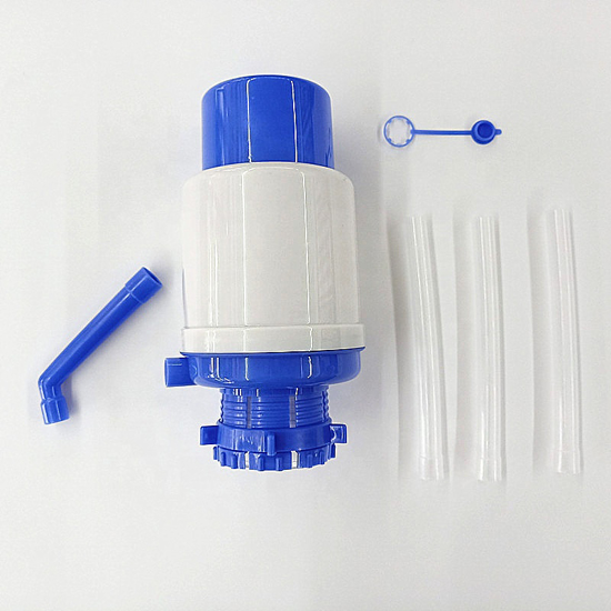 Image sur Pompe à Eau Manuelle Pour Bonbonne d'Eau - Blanc Et Bleu - 20L