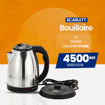 Image sur Bouilloire électrique SCARLETT SC-20 - 2 L - 2000 W - Inox - Garantie 3 mois