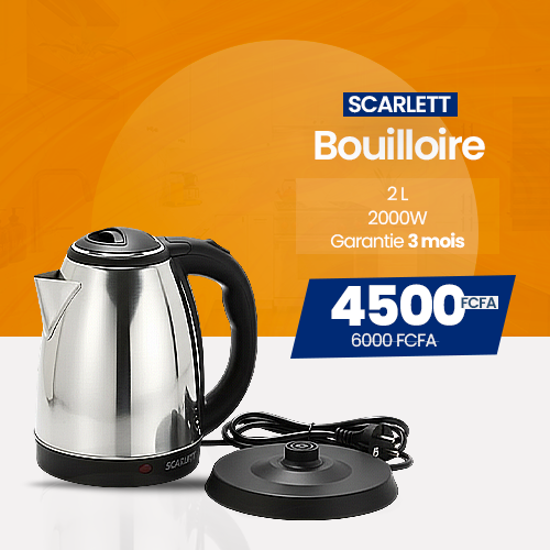 Image sur Bouilloire électrique SCARLETT SC-20 - 2 L - 2000 W - Inox - Garantie 3 mois