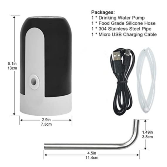 Image sur Pompe à Eau électrique  et Adaptateur D'alimentation Batterie Rechargeable Pour la Cuisine Et Bureau
