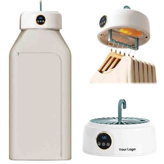 Image sur Sèche-linge électrique portable – 600 W – avec minuterie – sac amovible – Garantie 3 mois