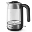 Image sur Bouilloire en verre Philips HD9339/80 – capacité 1,7 L – résistance plate (ébullition rapide) – indicateur/filtre micro-maille anti-calcaire – sécurité anti-marche à vide – Garantie 03 mois