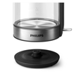 Image sur Bouilloire en verre Philips HD9339/80 – capacité 1,7 L – résistance plate (ébullition rapide) – indicateur/filtre micro-maille anti-calcaire – sécurité anti-marche à vide – Garantie 03 mois