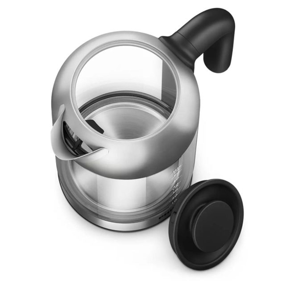 Image sur Bouilloire en verre Philips HD9339/80 – capacité 1,7 L – résistance plate (ébullition rapide) – indicateur/filtre micro-maille anti-calcaire – sécurité anti-marche à vide – Garantie 03 mois