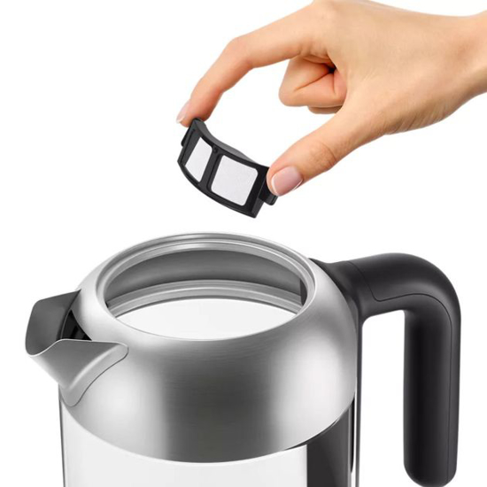 Image sur Bouilloire en verre Philips HD9339/80 – capacité 1,7 L – résistance plate (ébullition rapide) – indicateur/filtre micro-maille anti-calcaire – sécurité anti-marche à vide – Garantie 03 mois