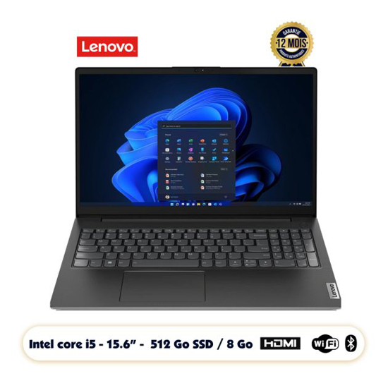 Image sur LAPTOP LENOVO V15 G3/AP CORE I5 12th 8Go RAM 512Go SSD ECRAN 15.6” Noire
