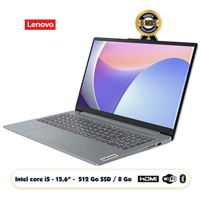 Image de Lenovo IdeaPad Slim 3 Ecran 15.6'' FHD Intel Core i5-12450H 512GB SSD / 8GB RAM Intel UHD Graphics Qwerty
