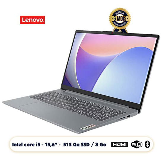 Image sur Lenovo IdeaPad Slim 3 Ecran 15.6'' FHD Intel Core i5-12450H 512GB SSD / 8GB RAM Intel UHD Graphics Qwerty