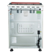 Image sur Cuisinière à gaz SUPER FLAME SFKI-6402GBZ – 4 feux – format 60×60 cm – allumage automatique + four à gaz 150-250 °C – BORDEAUX / GRIS / MAT - Garantie 6 mois