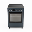 Image sur Cuisinière à gaz SUPER FLAME SFKI-6402GBZ – 4 feux – format 60×60 cm – allumage automatique + four à gaz 150-250 °C – BORDEAUX / GRIS / MAT - Garantie 6 mois