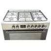 Image sur Cuisinière à gaz SUPER FLAME SFKI-9502GBZX – 5 foyers – format 60×90 cm – allumage automatique + grand four – MAT / GRIS / BORDEAUX - Garantie 6 mois