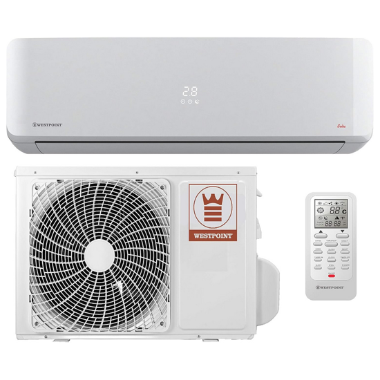 Image sur Climatiseur split mural Westpoint WST-1221.L – 12 000 BTU (≈ 1 ton) – gaz R410A – débit rapide + mode sommeil – Garantie 06 mois
