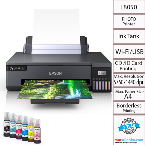 Image sur Imprimante Epson L8050 Multifonction EcoTank USBA4