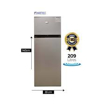 Image sur Réfrigérateur combiné FIABTEC FTTMS-375DF – 209 L – Classe A+ – gaz R600a – Garantie 6 mois