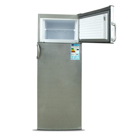 Image sur Réfrigérateur double-portes FIABTEC FTTL-283240 – 240 L – inox – Classe A+ – gaz R600a – Garantie 06 mois