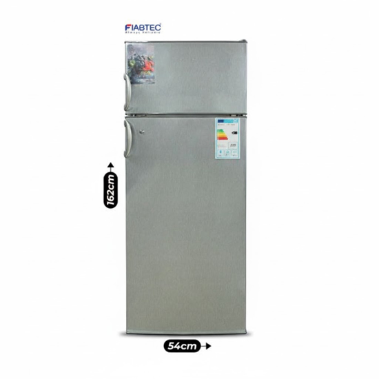 Image sur Réfrigérateur double-portes FIABTEC FTTL-283240 – 240 L – inox – Classe A+ – gaz R600a – Garantie 06 mois