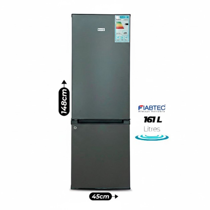 Agrandir l'image de Réfrigérateur combiné FIABTEC FTBMS-316 DF – 161 L – Classe A+ – Gaz R600a – Garantie 06 mois Image de Réfrigérateur combiné FIABTEC FTBMS-316 DF – 161 L – Classe A+ – Gaz R600a – Garantie 06 mois