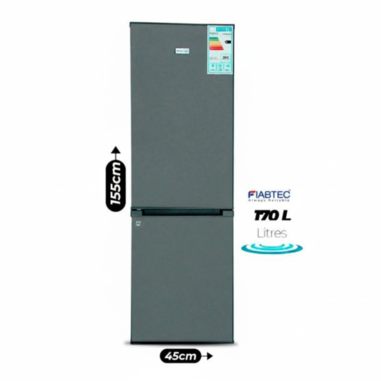 Image sur Réfrigérateur combiné FIABTEC FTBMS-330 DF – 170 L – Classe A+ – Gaz R600a – Garantie 6 mois