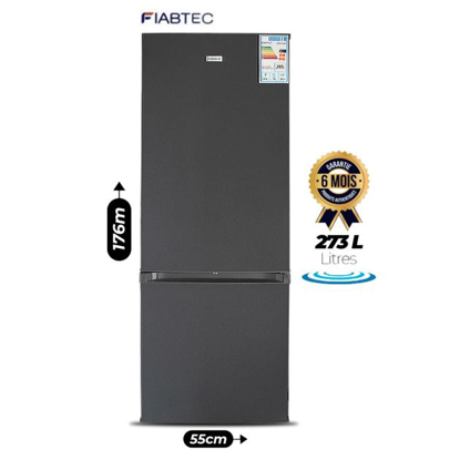 Agrandir l'image de Réfrigérateur combiné FIABTEC FTBMS-458 DF – 273 L – 2 portes – Classe A+ – Gaz R600a – Garantie 6 mois Image de Réfrigérateur combiné FIABTEC FTBMS-458 DF – 273 L – 2 portes – Classe A+ – Gaz R600a – Garantie 6 mois