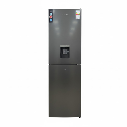 Agrandir l'image de Réfrigérateur combiné FIABTEC FTTL-318256 – 256 L – No Frost – Acier inoxydable – Distributeur d’eau – Garantie 6 mois Image de Réfrigérateur combiné FIABTEC FTTL-318256 – 256 L – No Frost – Acier inoxydable – Distributeur d’eau – Garantie 6 mois