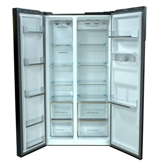 Image sur Réfrigérateur américain FIABTEC FTSBSS-590WE – 520 L – No Frost + Distributeur d’eau – Acier inoxydable – Garantie 6 mois