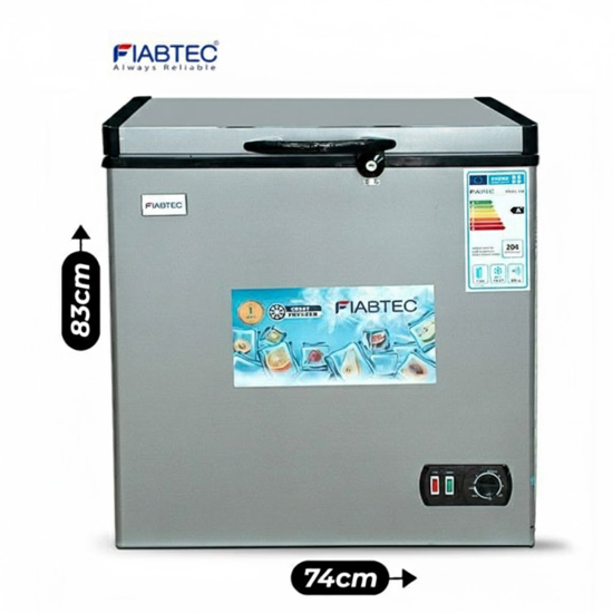 Image sur Congélateur coffre FIABTEC FTCFQ-158 – 158 L – Classe A+ – Gaz R600a – Garantie 6 mois