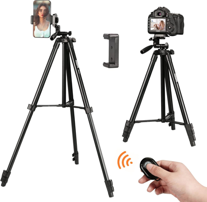 Image de Trépied 360 ° réglable pour mobile et appareil photo avec télécommande Bluetooth
