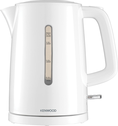 Image de Bouilloire électrique sans fil Kenwood 1,7 L, 2 200 W, avec arrêt automatique et filtre amovible Zjp00.000Wh, blanche